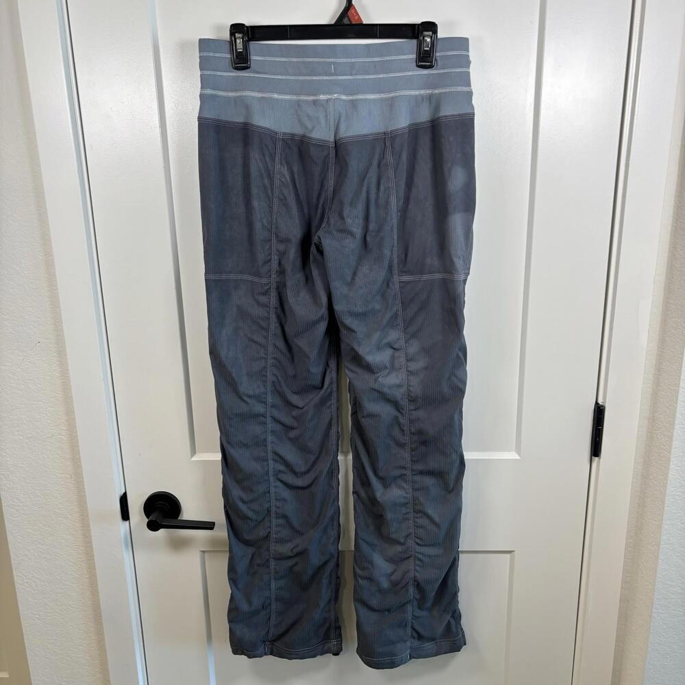 Lululemon Dance Studio Pant III Lined Mid-Rise Full Length Blue/Grey Size 8 EUC - Picture 4 of 7